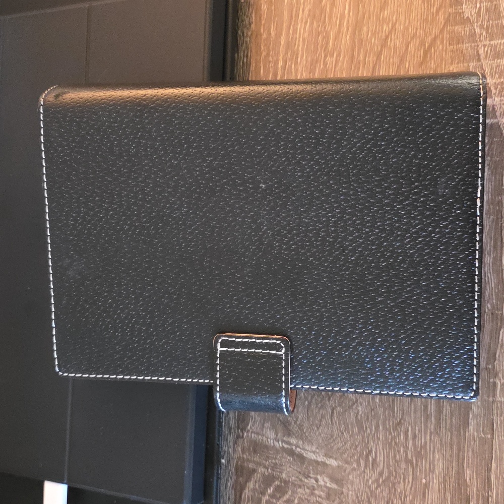 Kate Spade Black Leather Planner Agenda - Picture 3 of 10